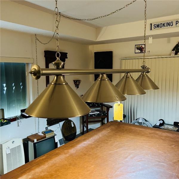 BRUSHED NICKEL FINISH POOL TABLE LIGHT