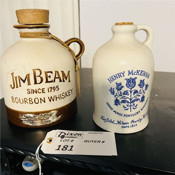 2 WHISKEY JUGS