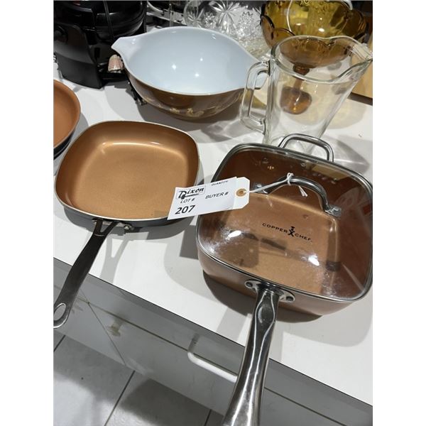 COPPER CHEF PAN SET 8 PCS