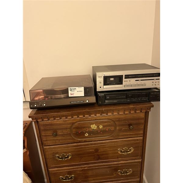 LOT TURNTABLE TAPE DECK CD PLAYER