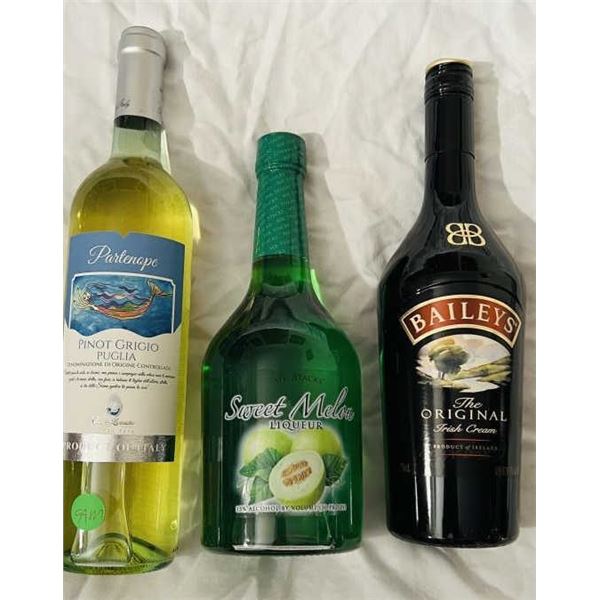 3X BAILEYS PINOT GRIGIO LIQUEUR SEALED