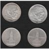 Image 2 : Lot of four Germany 5 reichsmark pieces 