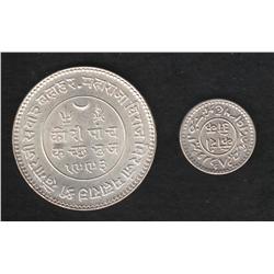 Lot of two India pieces , Kutch , 1 kori , (1936)