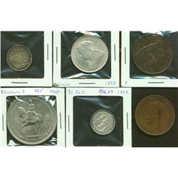 Lot of Sixteen Assorted Great Britain Coins