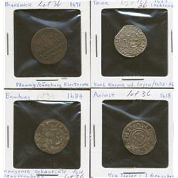 Lot of Four German States Coins