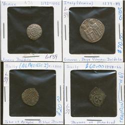 Lot of Four Italian States Coins