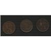 Image 1 : Lot of Three New Brunswick 1 cent 1861, 1864, 1864