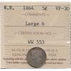 Image 1 : 1864 New Brunswick Five Cent