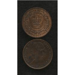 Nova Scotia Half Cent 1861 & 1864