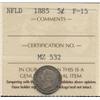 Image 1 : 1885 Newfoundland Five Cent