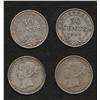 Image 2 : Lot of 4 Newfoundland Fifty Cents