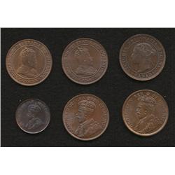 Lot of 6 One Cents