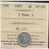 Image 1 : 1885 Five Cent