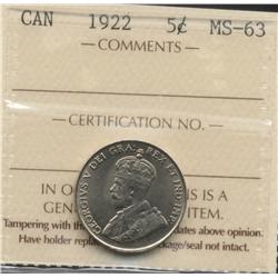 1922 Five Cent