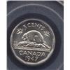 Image 1 : 1947 Five Cent Dot Variety