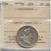 Image 1 : 1875 H Twenty Five Cent