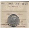 Image 1 : 1883 H Twenty Five Cent