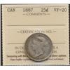 Image 1 : 1887 Twenty Five Cent