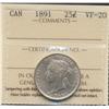 Image 1 : 1891 Twenty Five Cent