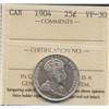 Image 1 : 1904 Twenty Five Cent