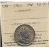 Image 1 : 1910 Twenty Five Cent