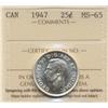Image 1 : 1947 Twenty Five Cent
