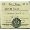 Image 2 : 1965 Lot of Two Test Ten Cent Tokens
