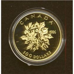 1986 $100 Gold Coin