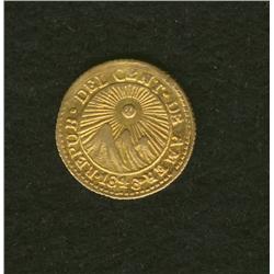 1846 Central America Republic Half Escudo 