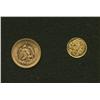 Image 2 : 1945 Mexico 2 1/2 Pesos Gold and Reproduction Coin