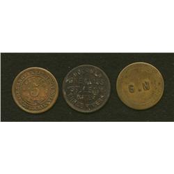 Lot of Three Tokens