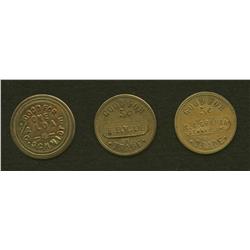 Lot of Three Tokens: C. Schmidt, H. Elmslie, G.A. Graham