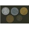 Image 2 : Lot of Five Pritchard & Andrews, Ottawa Tokens