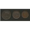 Image 2 : Lot of 3: NB 1854 One Penny, NB 1854 Half Penny, PEI One Cent