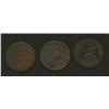 Image 2 : Lot of Three: Halfpenny 1814&1815,1820 Bust of George III 