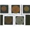 Image 1 : Tennessee, Virginia, Washington.  Lot of five pieces.