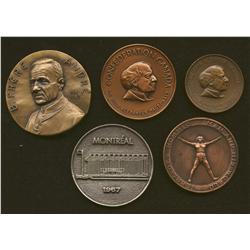 Lot of 5 Medals