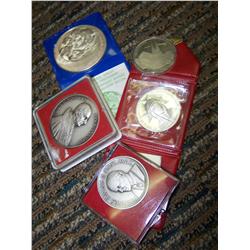 Lot of Five Assorted Medals