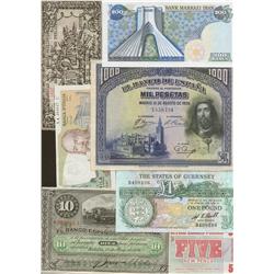 Mixed lot of world notes 