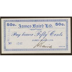 1916 James Baird Ltd. 50 Cents