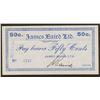 Image 1 : 1916 James Baird Ltd. 50 Cents