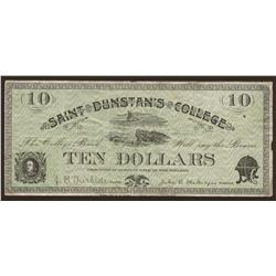 Saint Dunstan's College Currency $10 VF