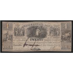 1835 Agricultural Bank $4