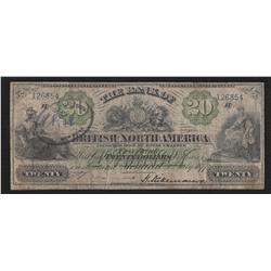 1877 British Bank of North America $20