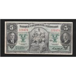 1935 Banque Canadienne Nationale $5