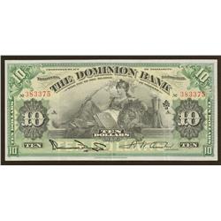 1925 Dominion Bank $10