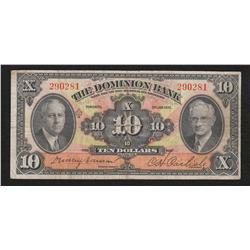 1935 Dominion Bank $10