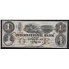 Image 1 : 1858 International Bank $1