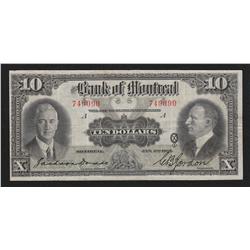 1931 Bank of Montreal $10