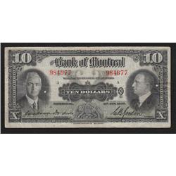 1935 Royal Bank and Bank of Montreal $10 - Lot of 2